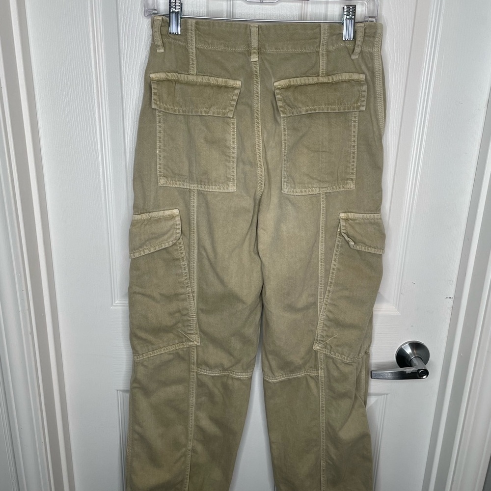Free People First Light Utility Cargo Pants Boho Bohemian In Boa Green 4 - Picture 4 of 14